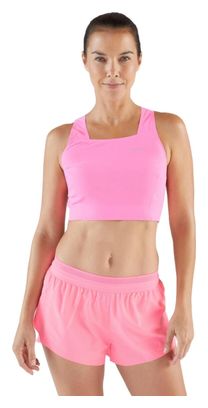 Damen Running Crop Top Kiprun Race 900 Light Rose