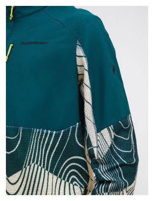 Polaire Peak Performance 1/2 Zip Aop Freelight Alpha Vert/Blanc Homme