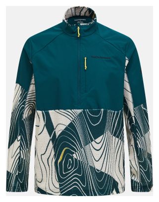 Polaire Peak Performance 1/2 Zip Aop Freelight Alpha Vert/Blanc Homme