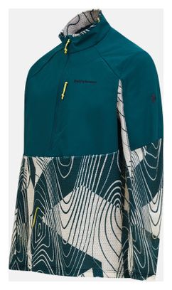 Polaire Peak Performance 1/2 Zip Aop Freelight Alpha Vert/Blanc Homme