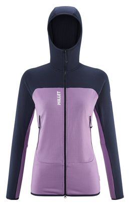 Pile Millet Fusion Grid Hooded Purple Donna