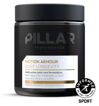 Complément Alimentaire Pillar Motion Armour Joint Longevity - 60 Comprimés