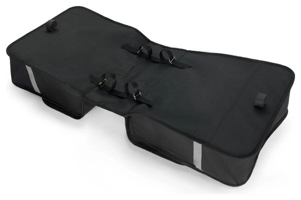 Wozinsky sacoche de vélo double 28 L noire