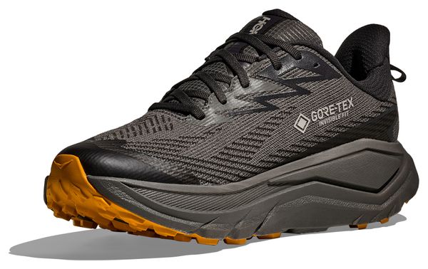 Zapatillas Trail Hoka Challenger 8 GTX Gris/Amarillo Hombre