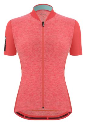 Santini Colore Puro Damen Kurzarmtrikot Rosa