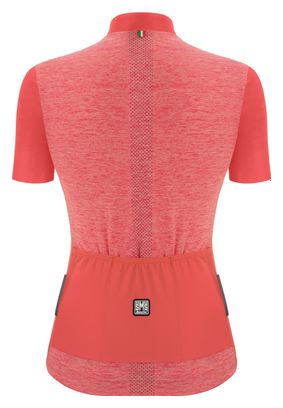 Santini Colore Puro Damen Kurzarmtrikot Rosa