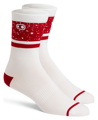 <p> <strong>Crankbrothers I</strong></p>con MTB Socks Limited Edition Splatter White/Red