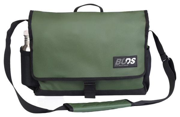 City Bag Light schouderboodschappentas met Buds-bevestiging Zwart Khaki