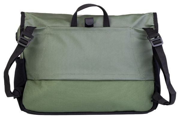 City Bag Light schouderboodschappentas met Buds-bevestiging Zwart Khaki