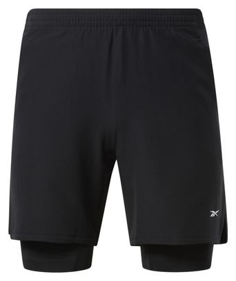 2-in-1 Shorts Reebok Strength 4.0 Schwarz