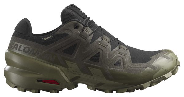 Chaussures Trail Salomon Speedcross 6 GTX Kaki/Noir Homme