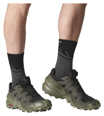 Chaussures Trail Salomon Speedcross 6 GTX Kaki/Noir Homme