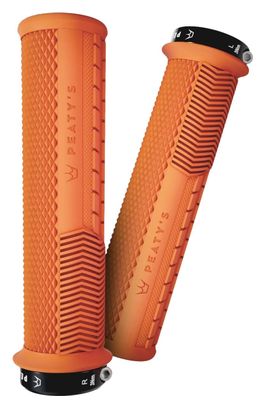 Pair of Grips Peaty's Monarch Knurl Orange