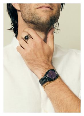Nixon Uhr Time Teller Gunmetal / Blackberry / Gold