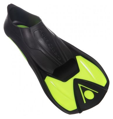 Aquasphere Microfin Fins Pair Black Yellow Child