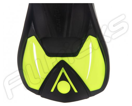 Paire de palmes Aquasphere Microfin Noir Jaune Enfant