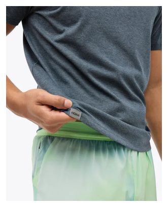 Hoka Glidetech Run Blue Heren Jersey met korte mouwen