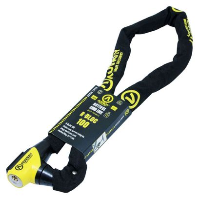 AUVRAY - Chaine Antivol Vélo R-Bloc ø7mm - Longueur 100cm Avec Serrure Intégrée