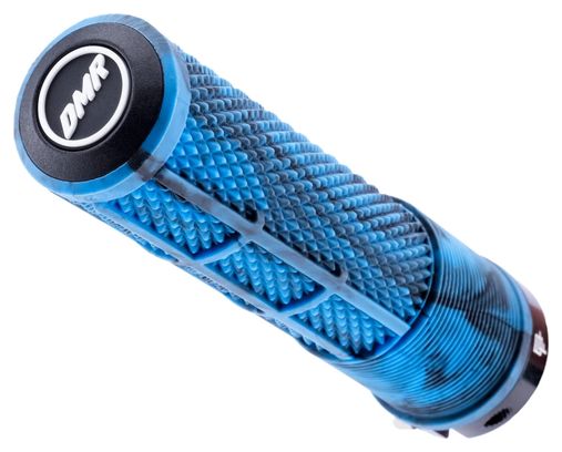 Paire de Grips DMR Deathgrip2 Flangeless Grips Marbre Bleu