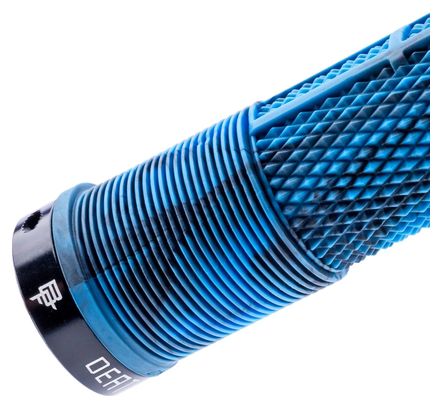 Paire de Grips DMR Deathgrip2 Flangeless Grips Marbre Bleu