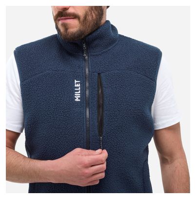 Polaire Sans Manches Millet Cimai Sherpa Bleu Homme