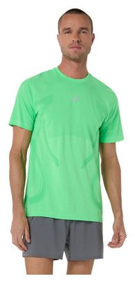 Asics Road Seamless T-shirt met korte mouwen, groen, heren