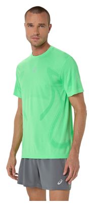 Asics Road Seamless T-shirt met korte mouwen, groen, heren