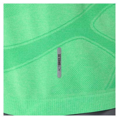 Asics Road Seamless T-shirt met korte mouwen, groen, heren