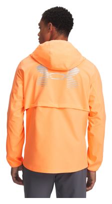 Under Armour Velociti Pro Storm waterdicht jack voor heren, oranje