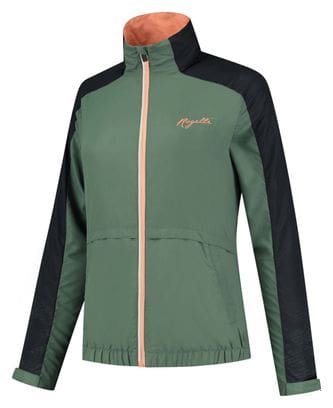 Veste Running Rogelli Snake - Femme - Noir/Vert/Corail