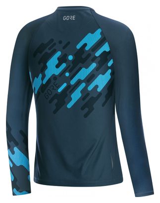 Maillot de manga larga GORE C5 Trail Mujer Azul