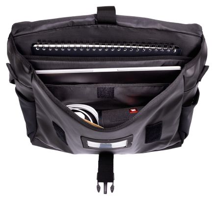 City Bag Light Shoulder Messenger Bag con attacco Buds Black