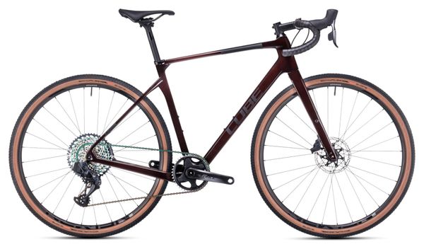 Bicicleta Gravel Cube Nuroad C:62 SLT Sram XX1 Eagle AXS/Force eTap AXS 12V 700 mm Liquid Red