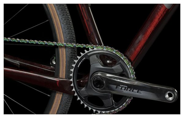 Gravel Bike Cube Nuroad C:62 SLT Sram XX1 Eagle AXS/Force eTap AXS 12V 700 mm Liquid Red