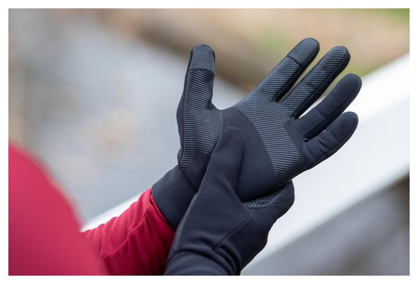 Gants de vélo Hiver -  Hommes Femmes - Noir - Rogelli Essential Thermal