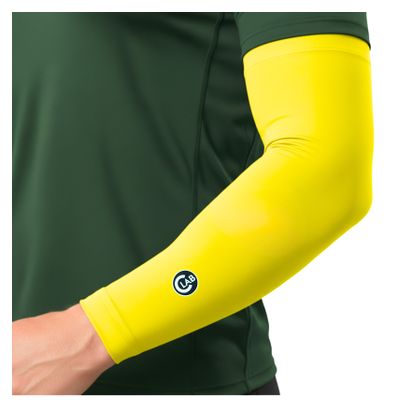 Manchettes de Cyclisme Thermiques - Jaune