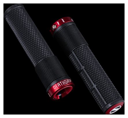 Paire de Grips DMR Deathgrip2 Race Grips Flangeless Noire 