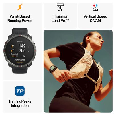 Polar Grit X2 GPS Horloge Zwart Nacht