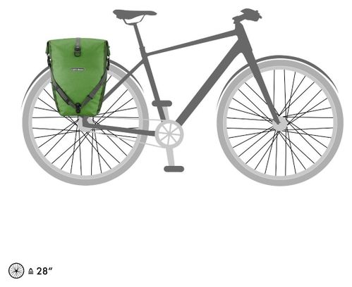 Ortlieb Back-Roller Plus 40L Pair of Bike Bags Kiwi Moss Green