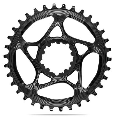 AbsoluteBlack Round Narrow Wide Direct Mount Chainring for Sram 12S Transmissions Black