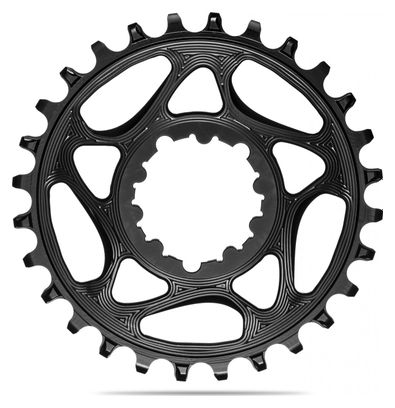 AbsoluteBlack Round Narrow Wide Direct Mount Chainring for Sram 12S Transmissions Black