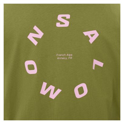 Camiseta Salomon Round Logo Graphic Verde Hombre