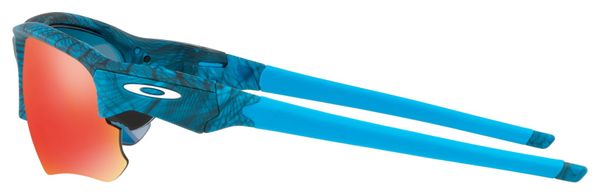 Oakley Flak Entwurf Aero Grid Sunnglases Blau - Ruby Iridium OO9364-1067