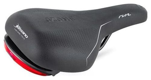 SELLE BASSANO Selle vélo Rivale 3zone Sport noire + feu arrière