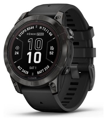 GARMIN Fenix 7 Pro Sapphire Solar - Montre de sport connectée - Noir