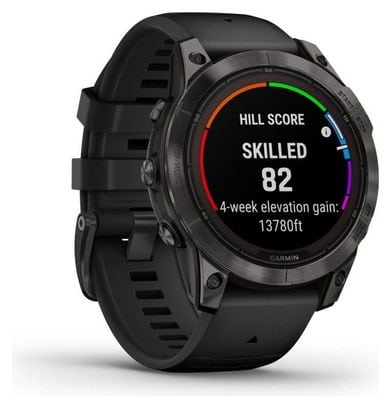 GARMIN Fenix 7 Pro Sapphire Solar - Montre de sport connectée - Noir