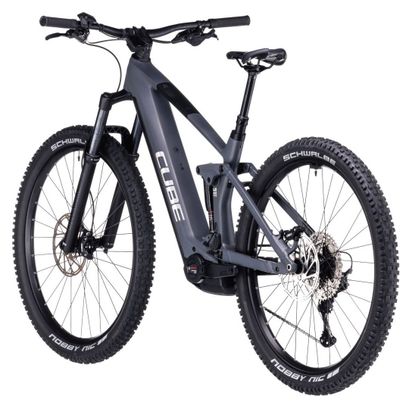 Cube Stereo Hybrid 140 HPC Race 750 Electric Full Suspension MTB Shimano Deore/XT 12S 750 Wh 27.5'' Grey Chrome 2024
