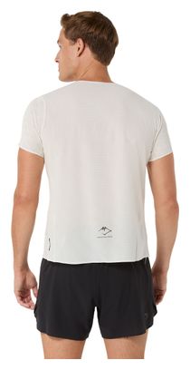 Asics Fujitrail Elite Graphic Trail-T-shirt, wit/rood, heren