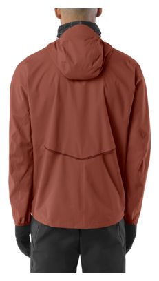 Giacca impermeabile Salomon Bonatti Waterproof marrone da uomo