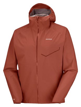 Giacca impermeabile Salomon Bonatti Waterproof marrone da uomo